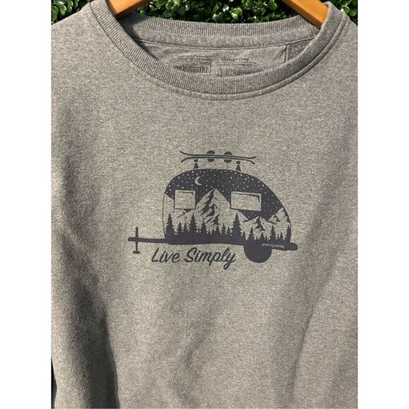 Patagonia Gray Uprisal Crewneck Women’s Sz Small Logo - Picture 2 of 5